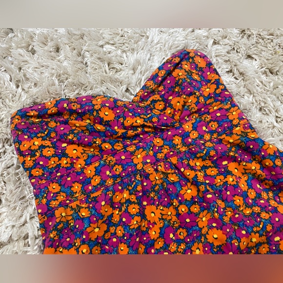 Volcom Women’s Floral Tube Top Strapless Frochickie Dress Size Small (US 3) - Picture 4 of 12